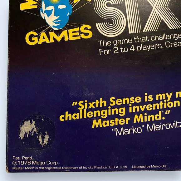 Vintage 1978 Mego Corp Mind Flex Sixth Sense Game Complete - Picture 8 of 10